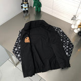 Front view of Louis Vuitton luxury clothing with tailored silhouette