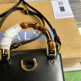 Side profile of sleek signature women's handbag – women's luxury accessory