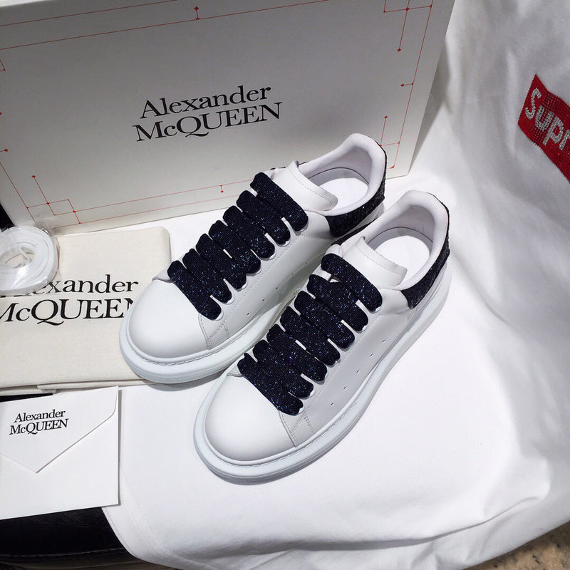 Alexander McQueen crisp white luxury sneakers view 5 cushioned comfort fit
