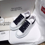 Alexander McQueen crisp white luxury sneakers view 5 cushioned comfort fit