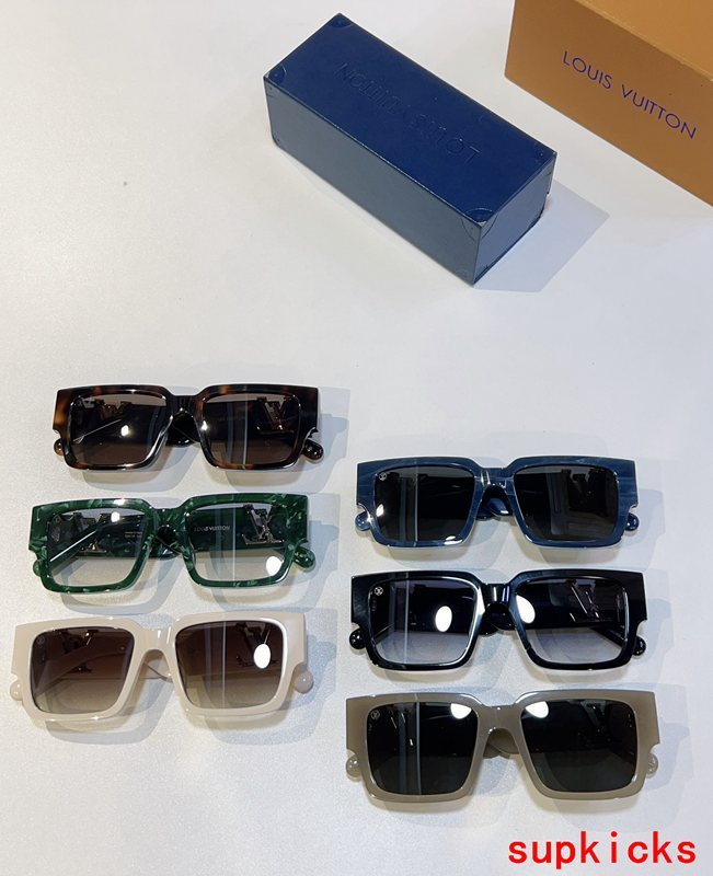 Lifestyle view of Louis Vuitton unisex sunglasses