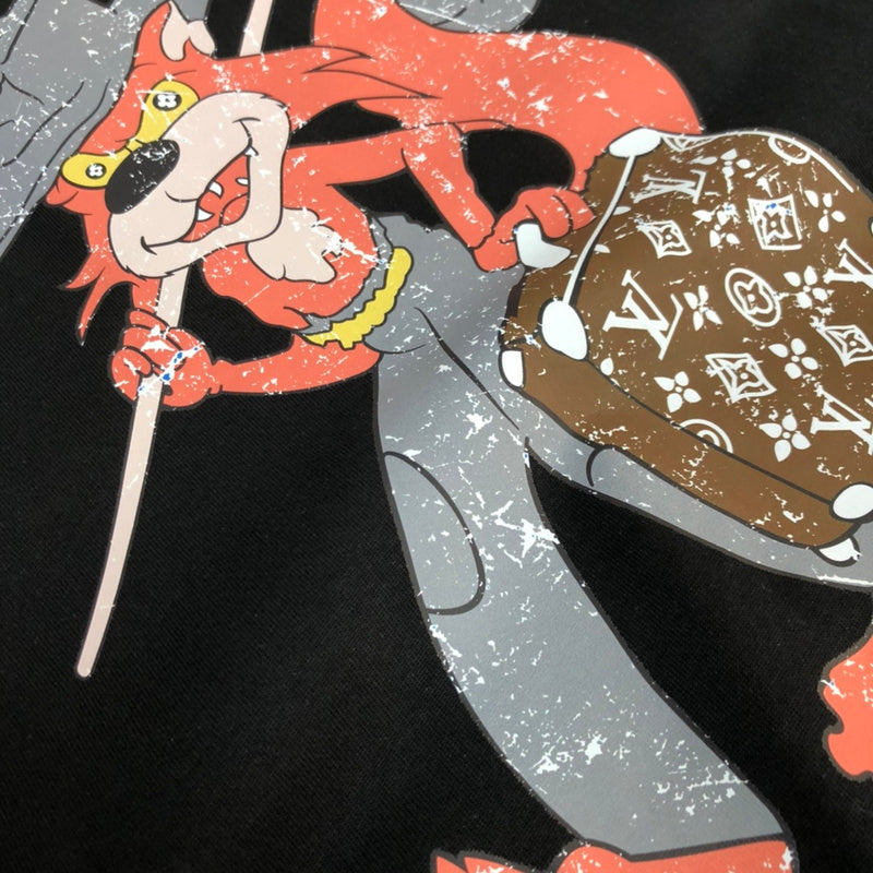 Front view of Louis Vuitton cotton t-shirt with runway-inspired design