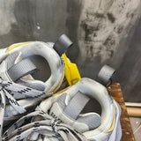 Balenciaga White Combat Boots - Heel Detail View