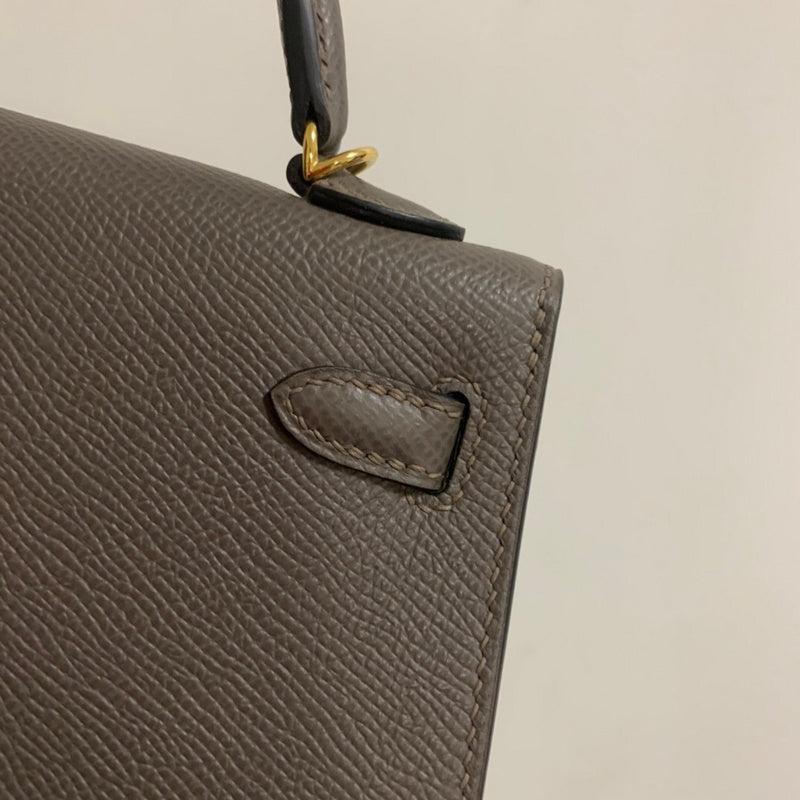 Side view of smart structured handbag