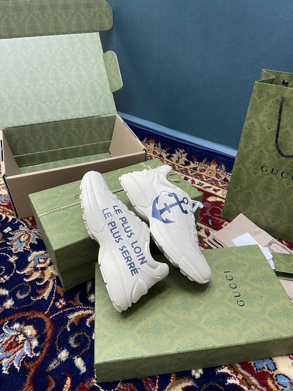 Gucci bold contrast luxury sneakers view 6 streetwear statement look