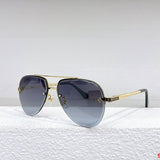 Close-up detail view of Louis Vuitton unisex sunglasses