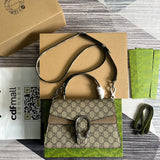 Front view of chic polished women's handbag – women's designer-style accessory