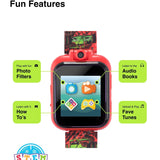 Close-up detail view of PlayZoom unisex red watch