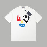 Close-up detail shot of Louis Vuitton cotton t-shirt with relaxed-fit cut