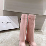 Givenchy Camel Platform Heels - Close-Up Texture View