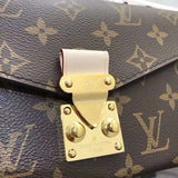 Back view of structured classic women's handbag – women's statement bag