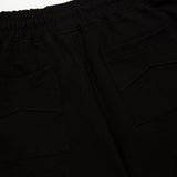 Close-up detail shot of Rhude luxury clothing with contemporary cut