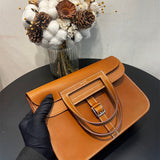 Close-up detail of sculpted bag design