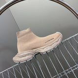 Balenciaga Beige Classic Ballet Flats - Front View
