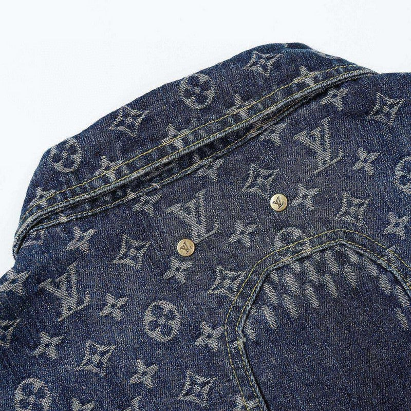 Flat lay presentation of Louis Vuitton luxury clothing with tailored silhouette