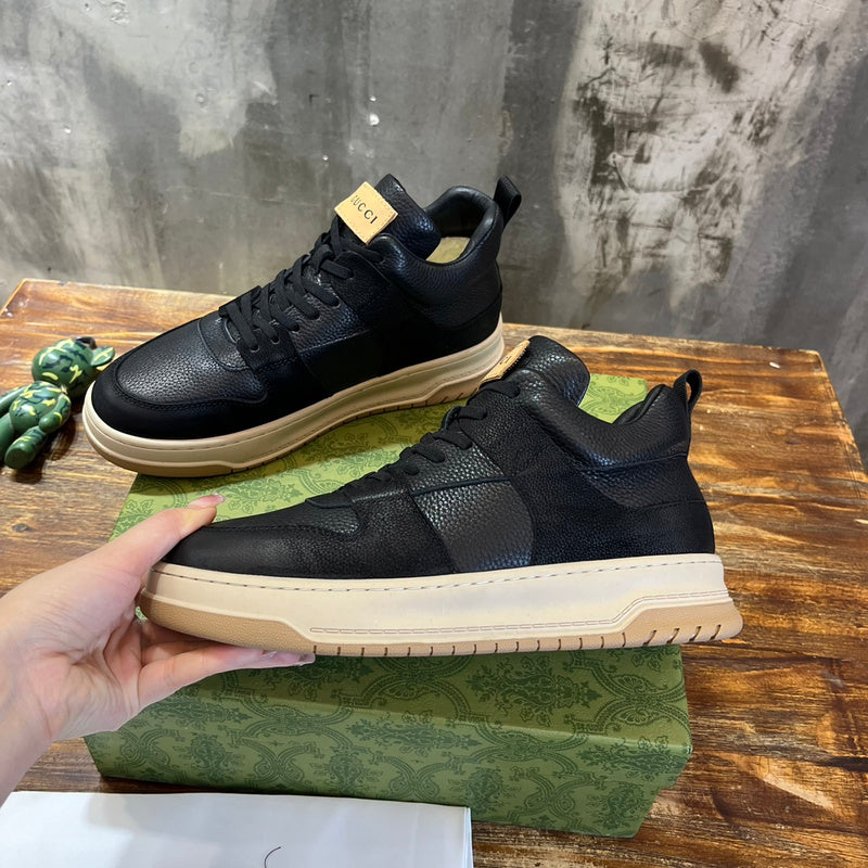 Gucci sneakers detailed view showing premium designer craftsmanship