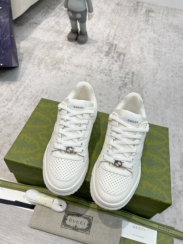 Gucci muted earth tones luxury sneakers view 9 retro runner design