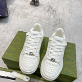 Gucci muted earth tones luxury sneakers view 9 retro runner design