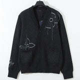 Front view of Louis Vuitton luxury clothing with relaxed-fit cut