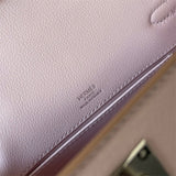 Side view of modern structured handbag