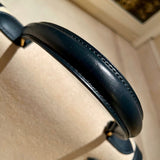 Side view of chic structured handbag