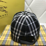 Angled view of Burberry unisex cap