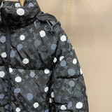 Close-up detail shot of Louis Vuitton luxury clothing with contemporary cut