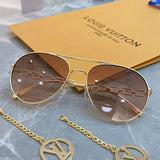 Side view of Louis Vuitton unisex sunglasses