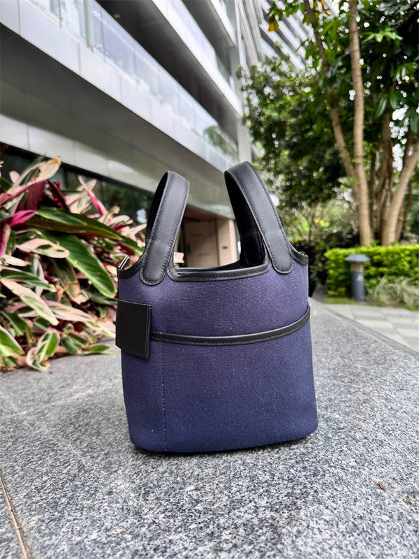 Close-up detail of modernist bag design