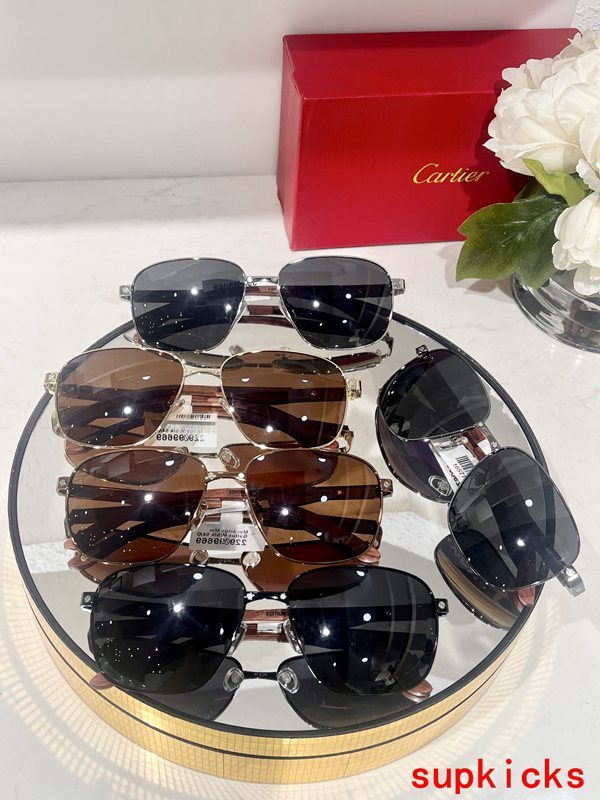 Lifestyle view of Cartier unisex sunglasses
