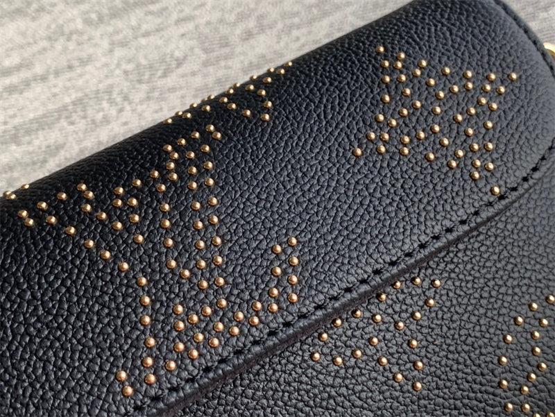  crossbody bag close-up of hardware and finish