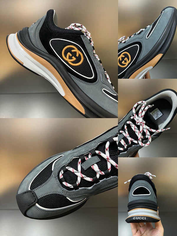 Gucci sneakers detailed view showing premium designer craftsmanship
