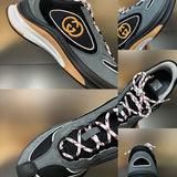 Gucci sneakers detailed view showing premium designer craftsmanship