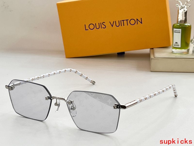 Side view of Louis Vuitton unisex sunglasses