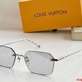 Side view of Louis Vuitton unisex sunglasses