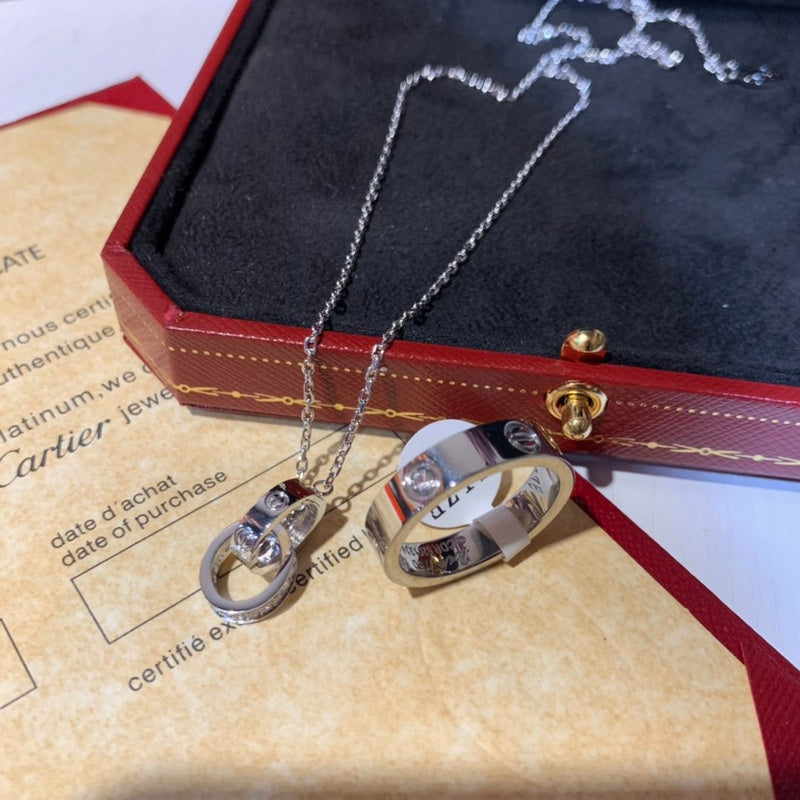 Front view of Cartier unisex jewelry piece