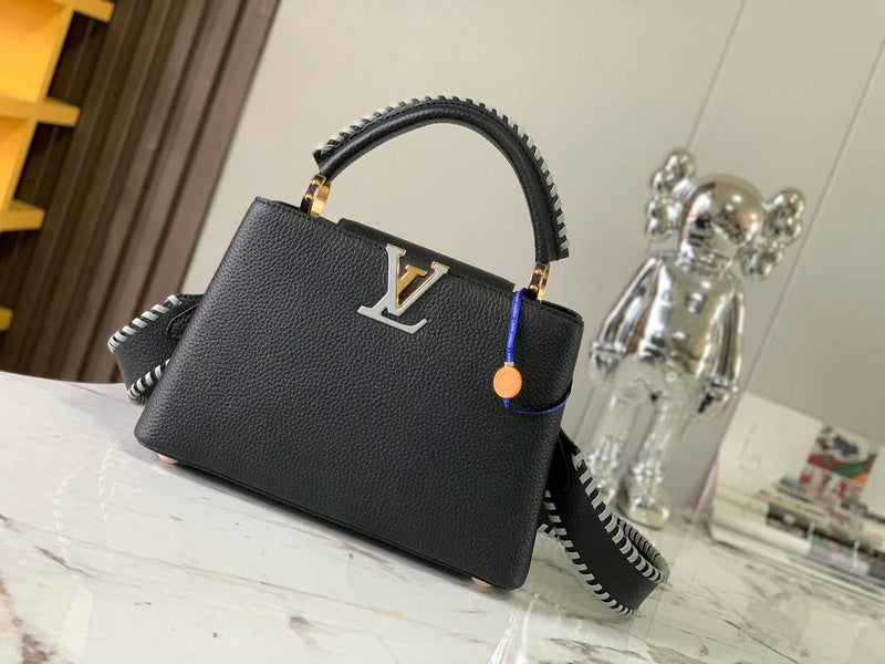 Front view of everyday-luxe sleek women's handbag – women's luxury handbag
