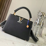 Front view of everyday-luxe sleek women's handbag – women's luxury handbag