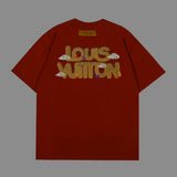 Full styled look of Louis Vuitton cotton t-shirt with tailored silhouette