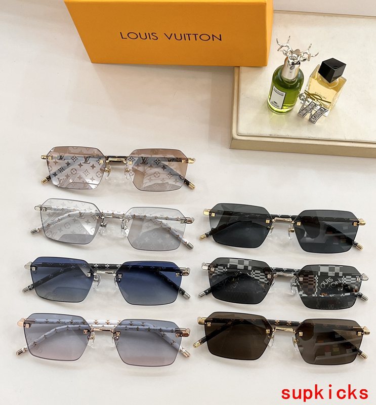 Lifestyle view of Louis Vuitton unisex sunglasses