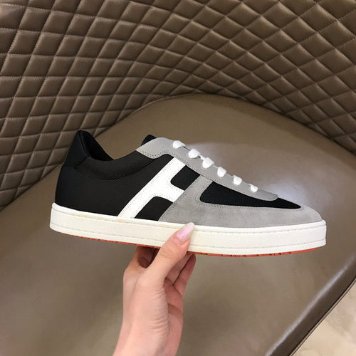 Hermès Camel Low-Top Sneakers - Full Silhouette View