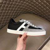 Hermès Camel Low-Top Sneakers - Full Silhouette View