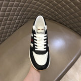 Gucci fresh white-and-black luxury sneakers view 4 signature lace-up style