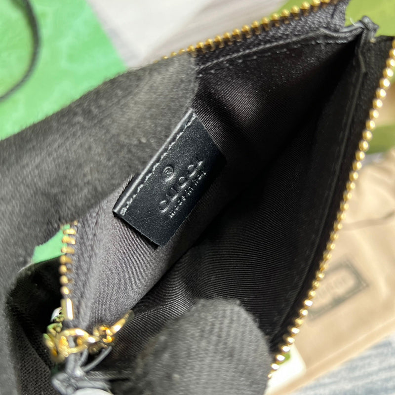 Side view of smart structured handbag