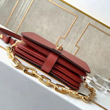 Back view of polished structured women's handbag – women's everyday handbag
