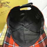 Close-up detail view of Burberry unisex cap