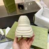 Gucci two-tone luxury sneakers view 10 breathable knit upper