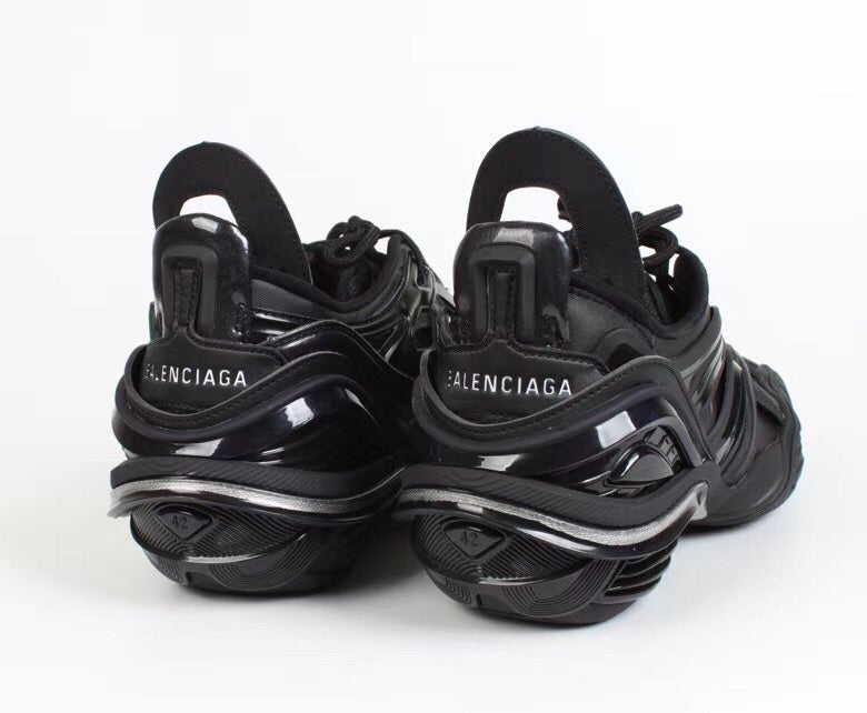 Balenciaga Beige Block Heel Pumps - Lifestyle Styling Shot