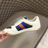 Gucci sneakers detailed view showing premium designer craftsmanship