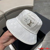 Close-up detail view of Louis Vuitton unisex cap